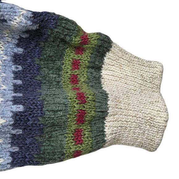 VTG Alfred Dunner Womens Striped Knit Sweater Polo Collar SZ L Cozy Cottagecore - Picture 8 of 11